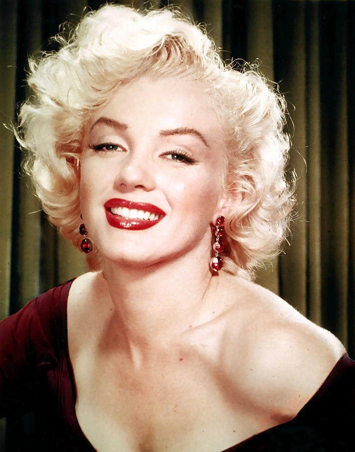 Foto en color de Marilyn Monroe