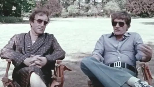 Peter Sellers y Blake Edwards en una entrevista