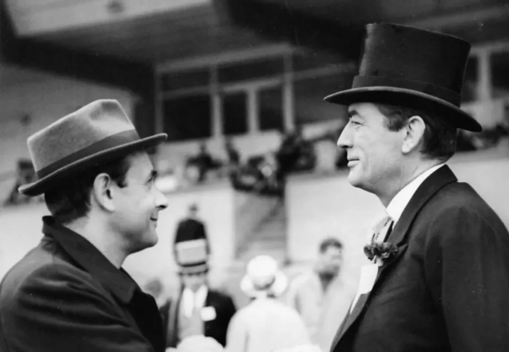 Stanley Donen y Gregory Peck (Arabesco)