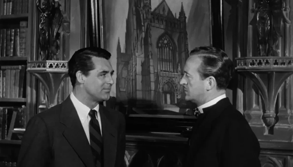 Cary Grant y David Niven en La mujer del Ovispo